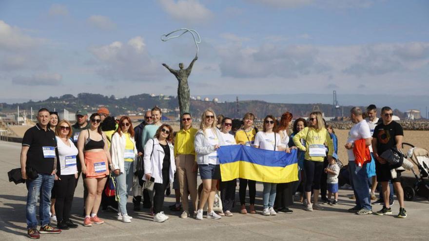 La causa ucraniana aún late en Gijón