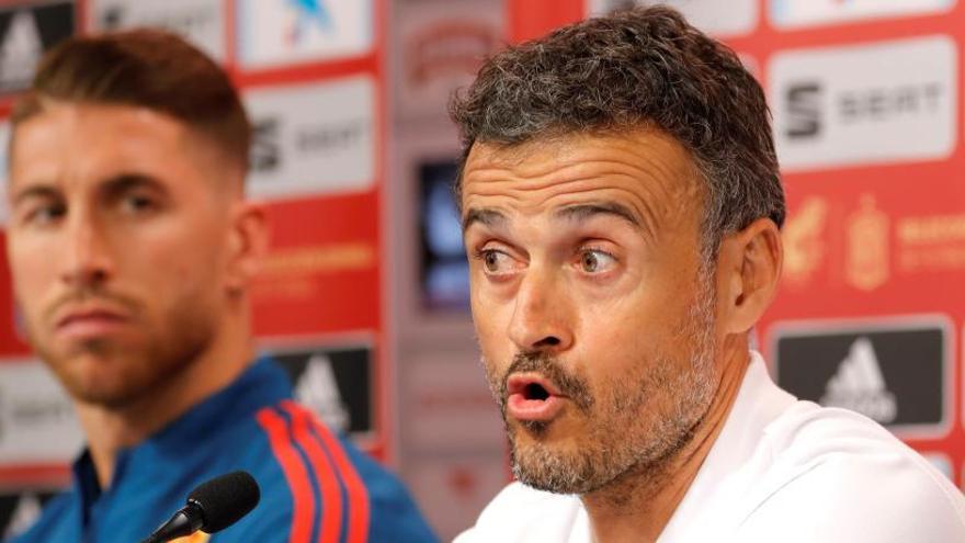 El seleccionador español, Luis Enrique Martínez.