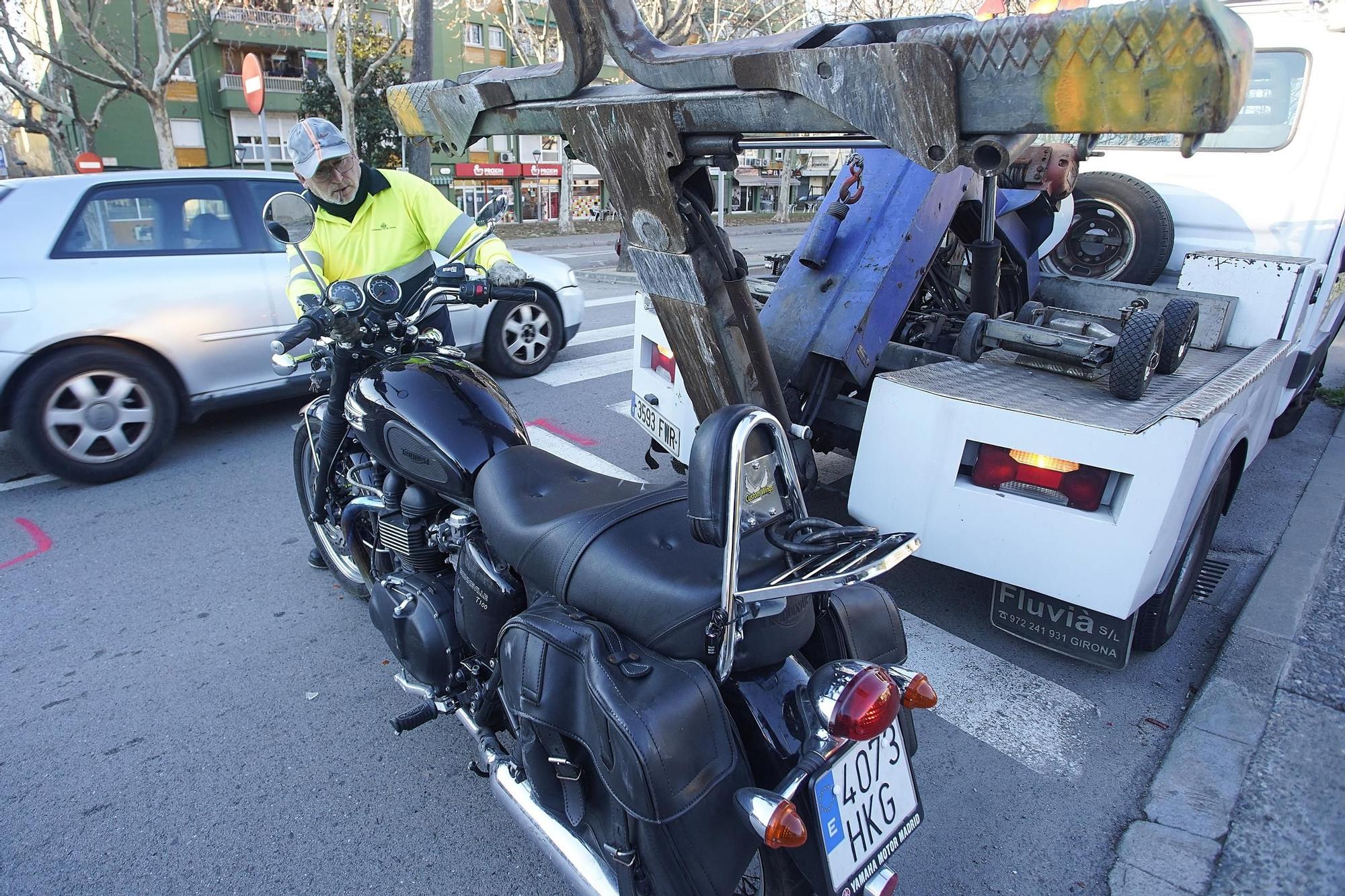 Un motorista té un accident a Pedret