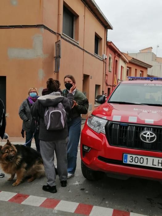 Incendi en un pis de Cassà de la Selva