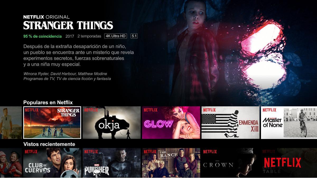 netflix television plataforma