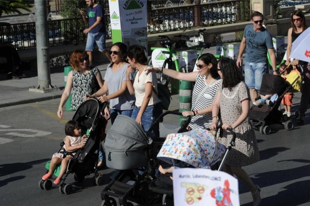 La protesta de educación en Murcia, en imágenes