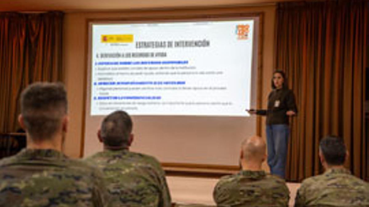 Un momento de las jornadas en la brigada cordobesa.