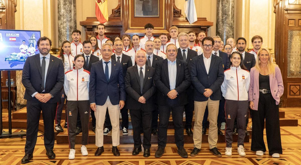 Presentación de la Karate 1-Series A en el Concello de a Coruña