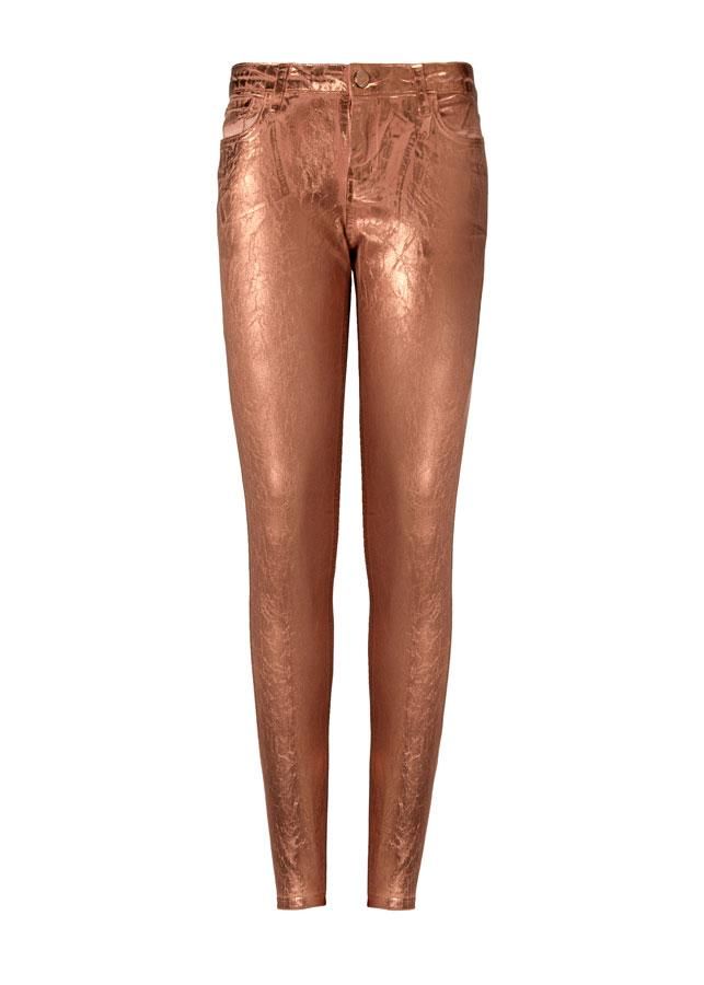 Pantalón metalizado, New Metallics de Mango