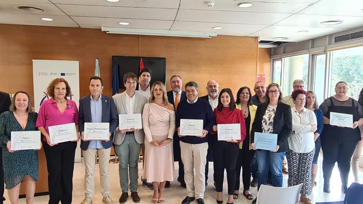 Bocairent, Xàtiva, Ontinyent y Enguera recogen su distintivo como Municipio Turístico de la Comunitat Valenciana