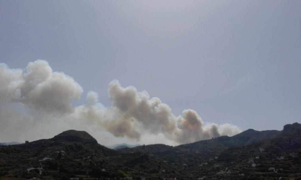 Incendio en Tejeda