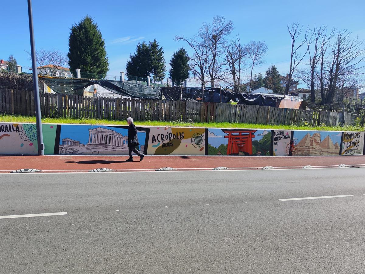 Así es el grafiti más internacional de Siero