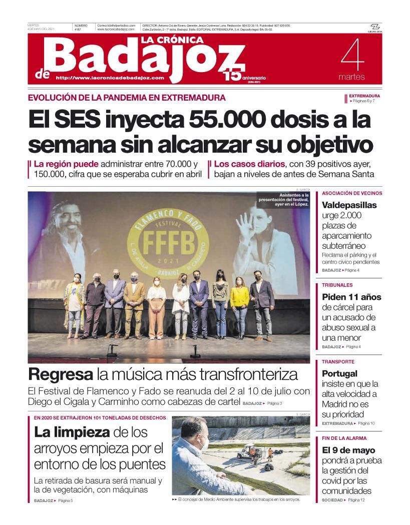 Consulta la portada correspondiente al día 4 de mayo del 2021