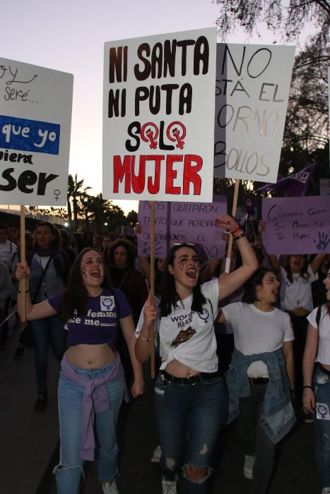 Manifestaciones por el 8M en Málaga