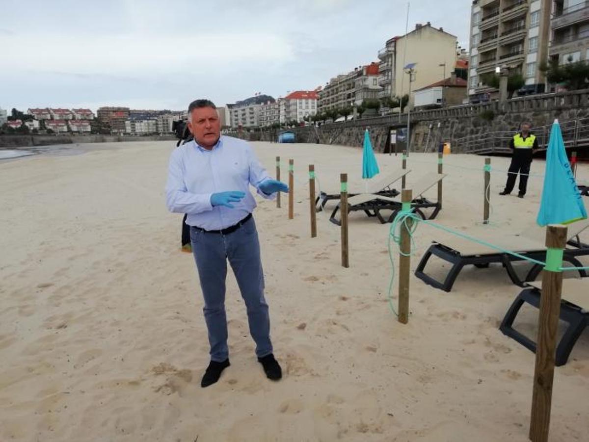 Sanxenxo dividirá la playa de Silgar en 780 cuadrículas con un aforo de hasta 2.340 personas