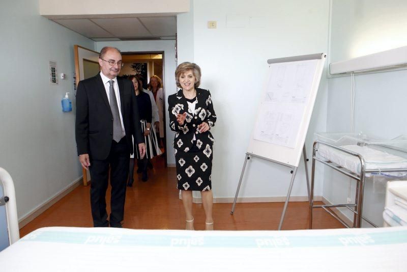 Visita de la ministra de Sanidad al Hospital Infantil de Zaragoza