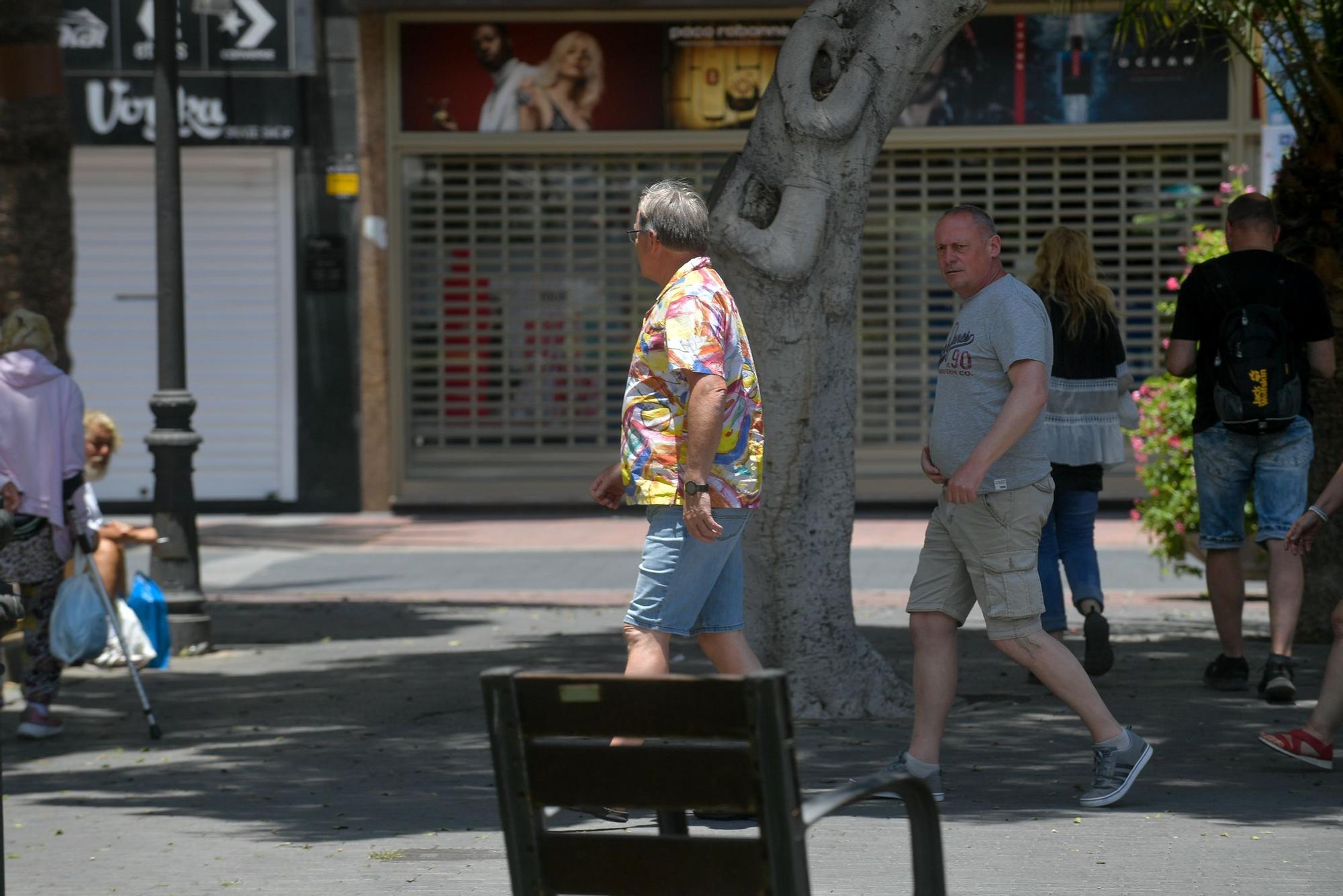 Turistas en Las Palmas de Gran Canaria