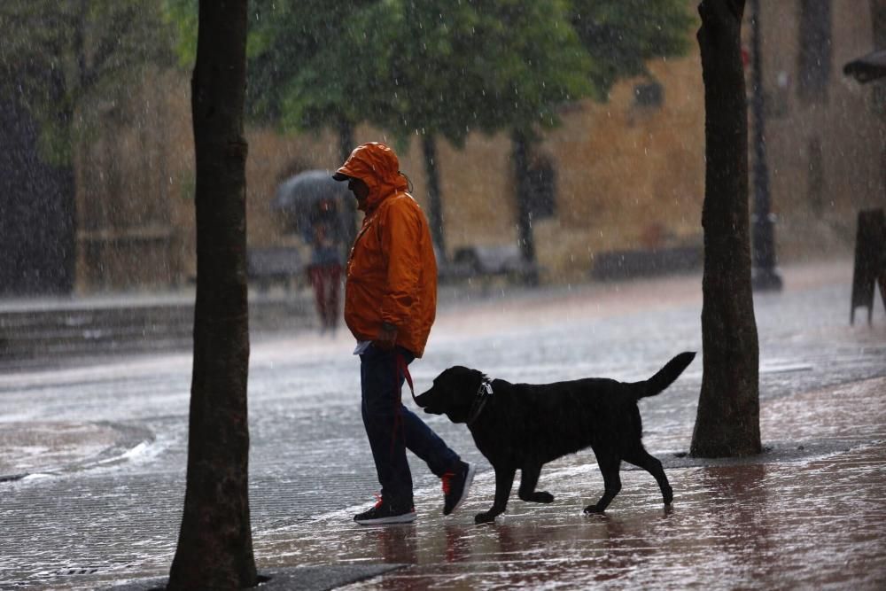 Tormenta de primavera en Asturias