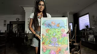 Olalla Garra, artista: «Coser y pintar son para mi la paz absoluta»