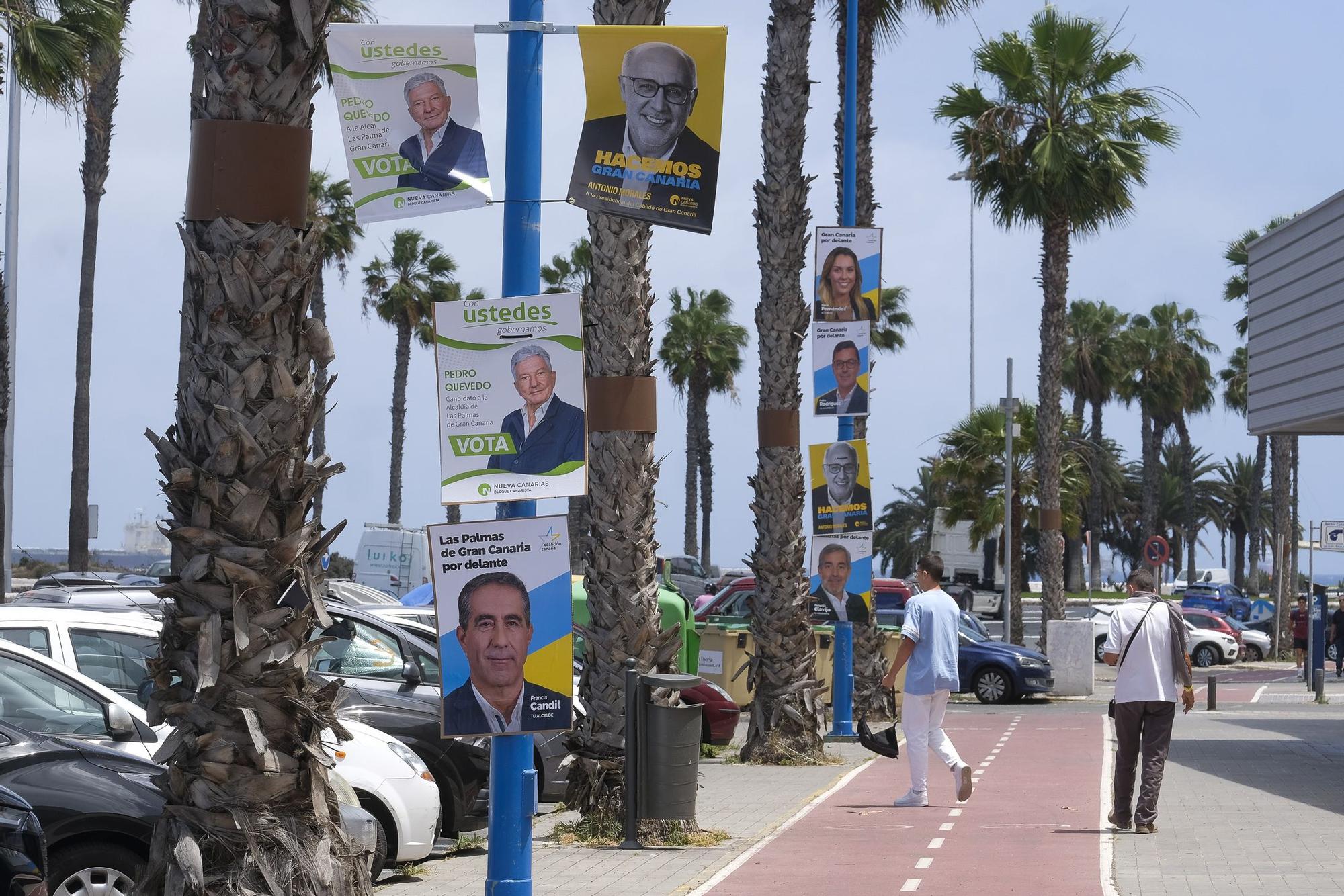 Carteles electorales 2023 en Las Palmas de Gran Canaria
