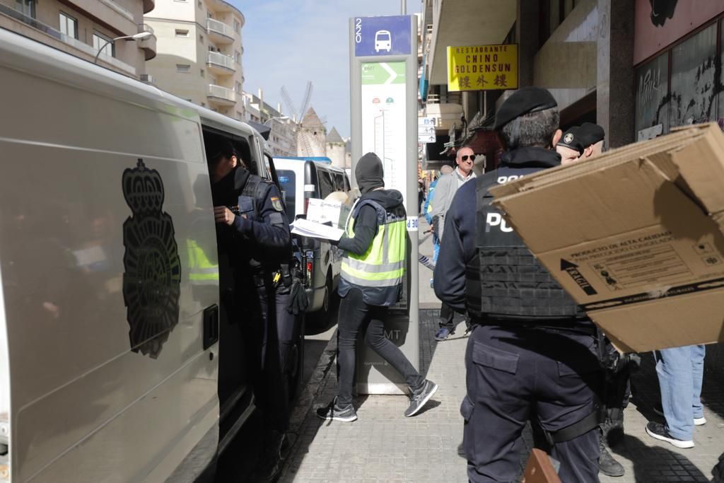 Gran operación policial contra un grupo juvenil violento  en Palma