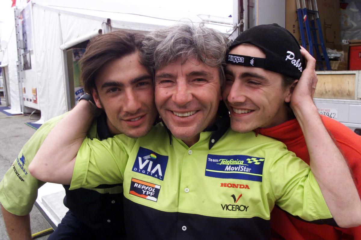 gelete nieto - angel nieto - pablo nieto. honda via digital - festina derbi. gp españa 2000. deportiva reportaje 2000. circuito de jerez