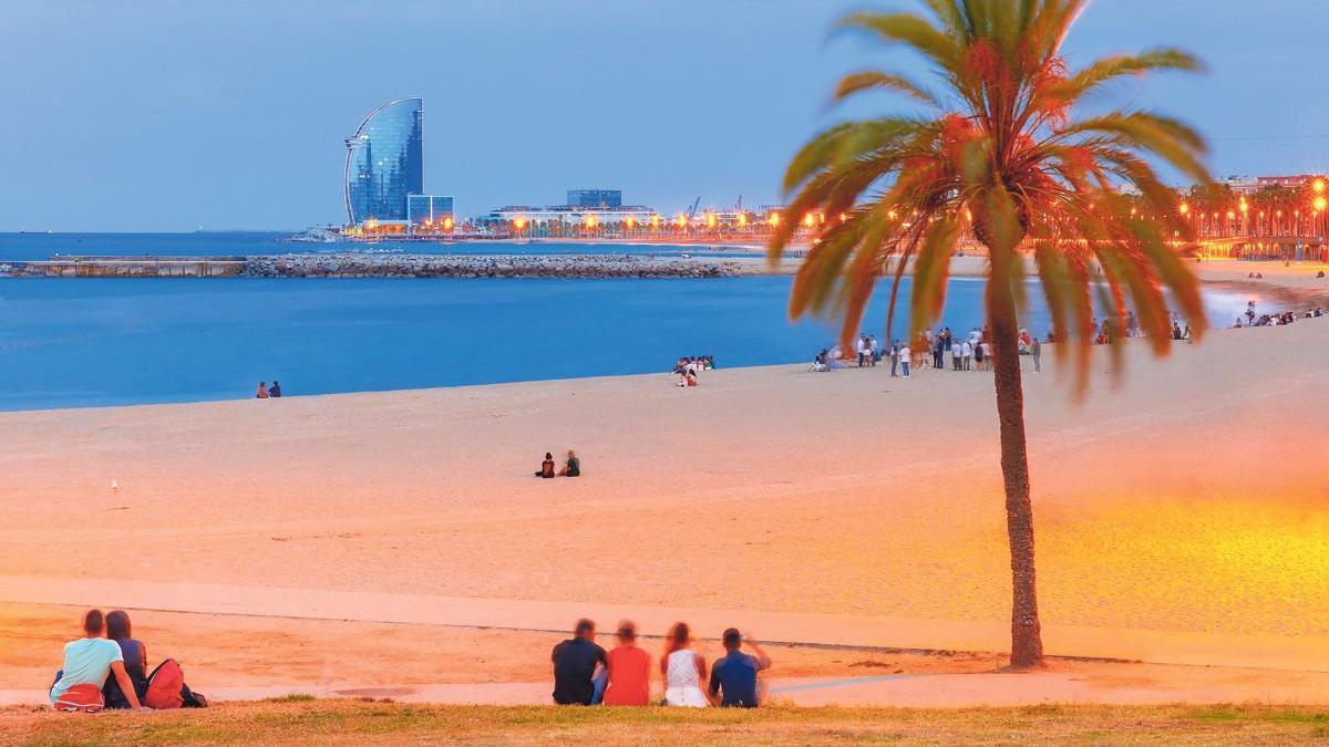 La playa de la Barceloneta