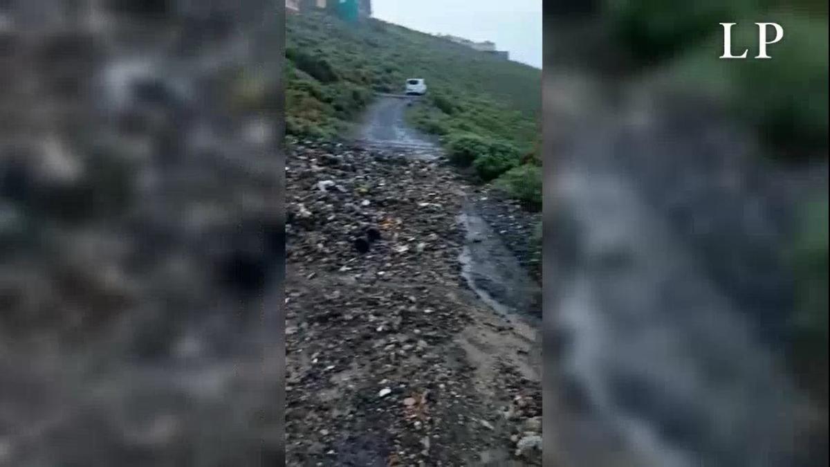 Ladera Alta bloqueada por las lluvias