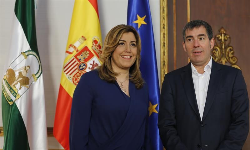 Encuentro entre Susana Díaz y Fernando Clavijo