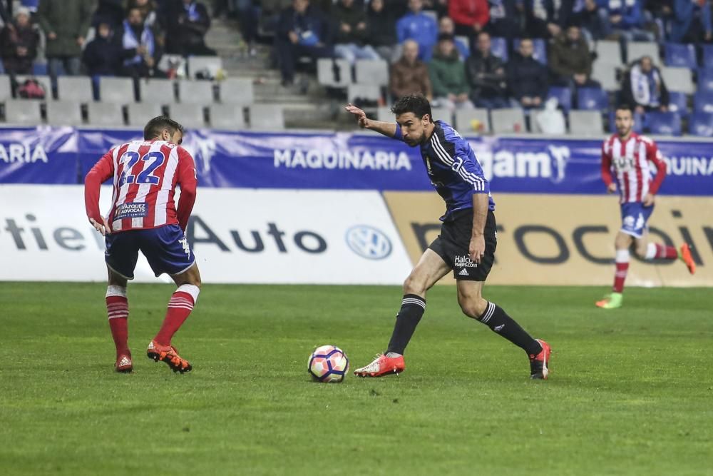 El partido entre el Real Oviedo y el Girona, en imágenes