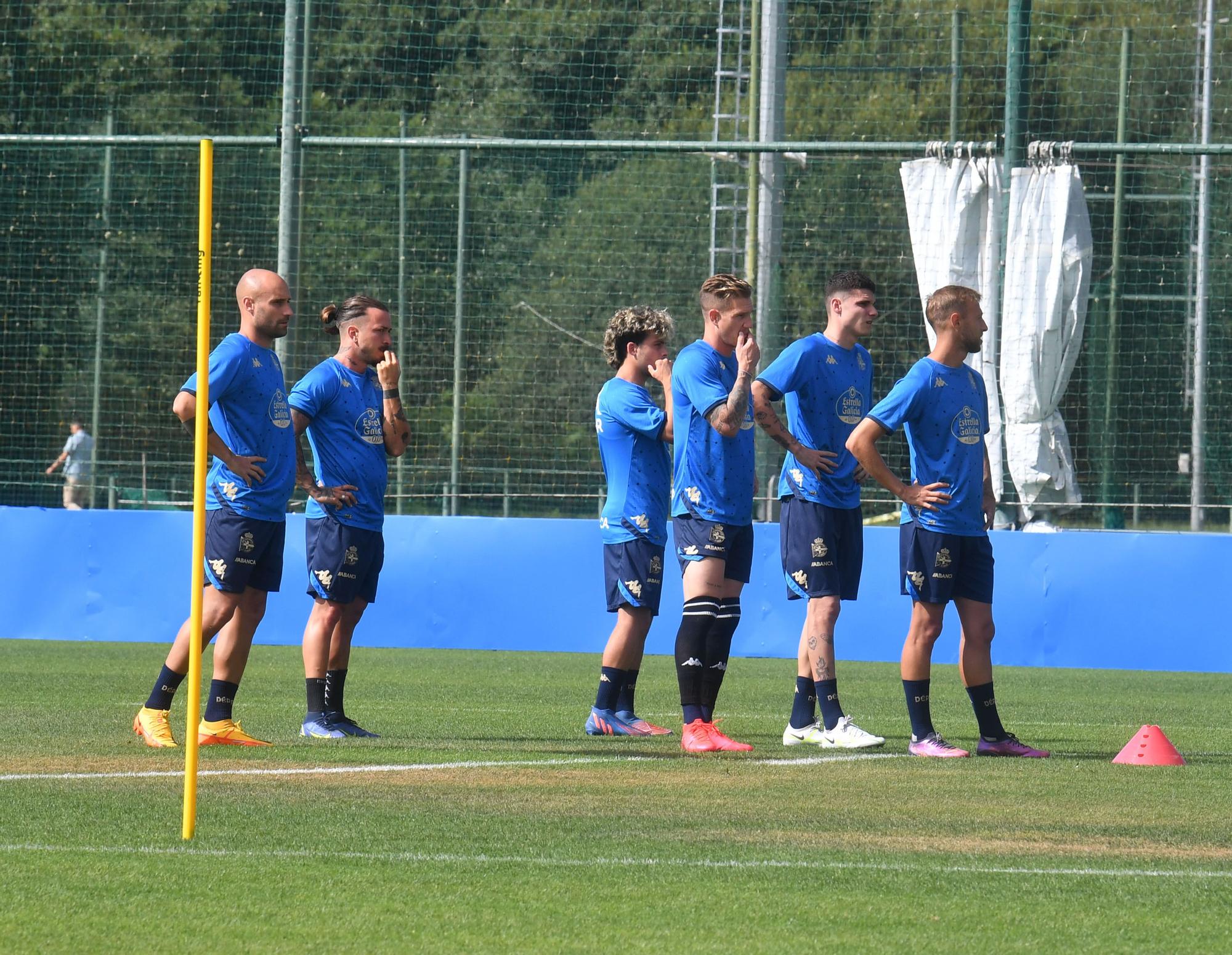 Entrenamiento del Deportivo en Abegondo