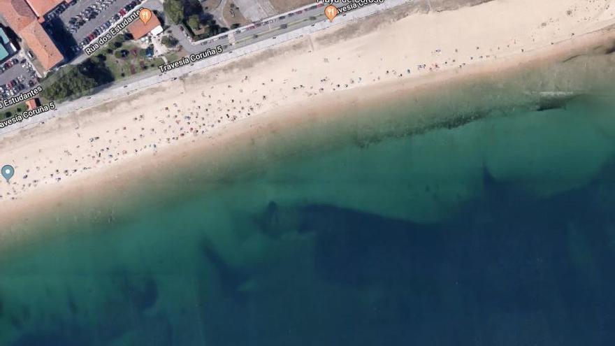 Playa de Coroso, en Ribeira. // GM