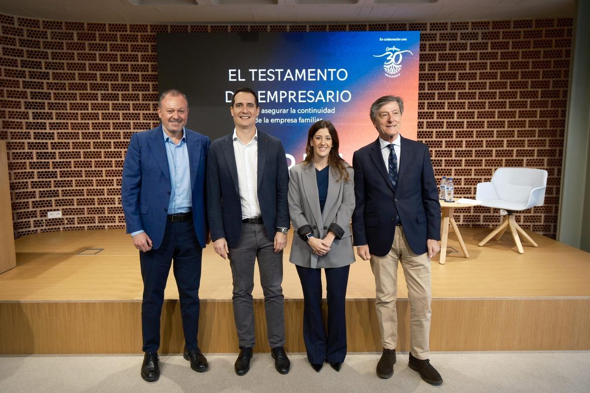 Un momento de la inauguración de la jornada ‘El testamento del empresario’, organizada por Amefmur y Carrillo.