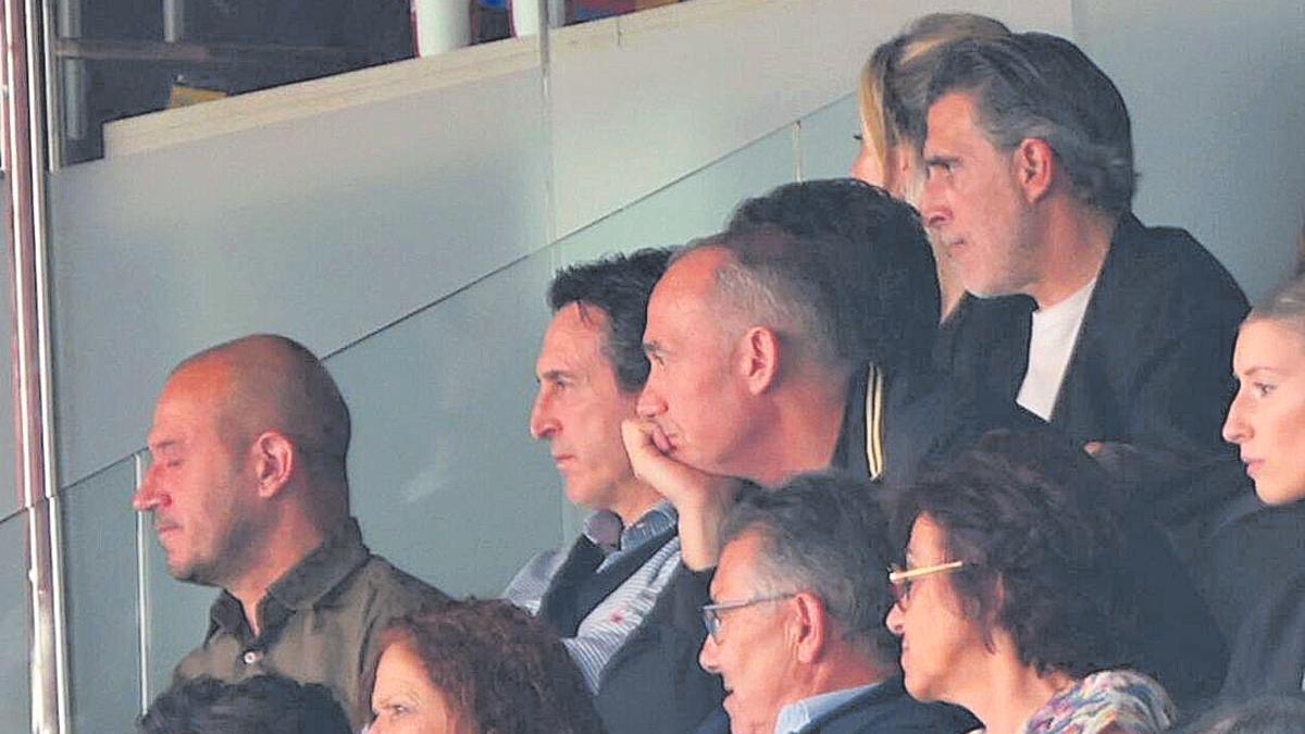 Unai Emery, en Mestalla