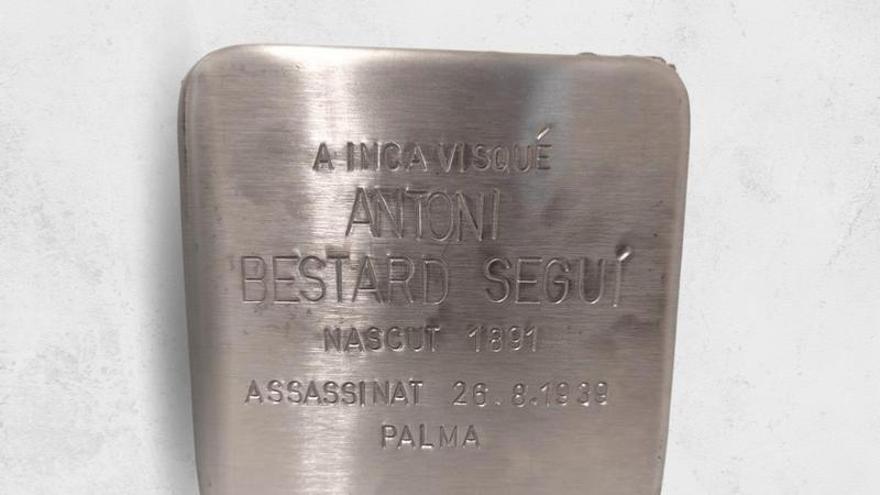 Inca homenajea con una Piedra de la Memoria a Antoni Bestard, fusilado por el franquismo
