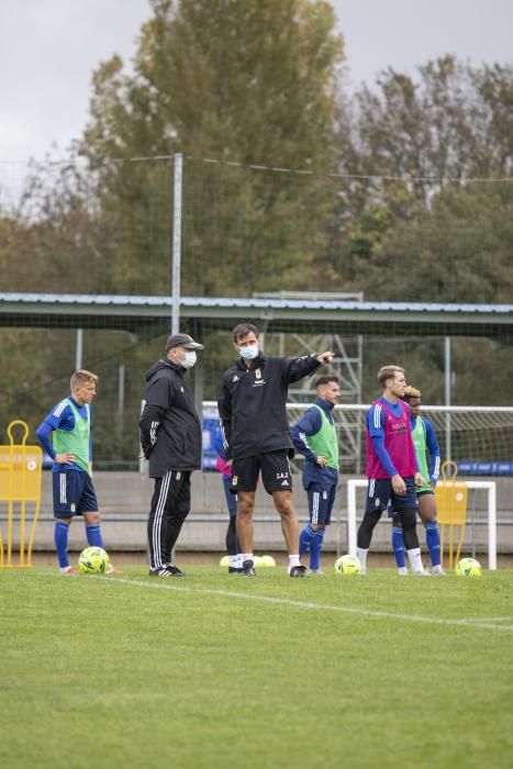 Entrenamiento del Oviedo en El Requexón