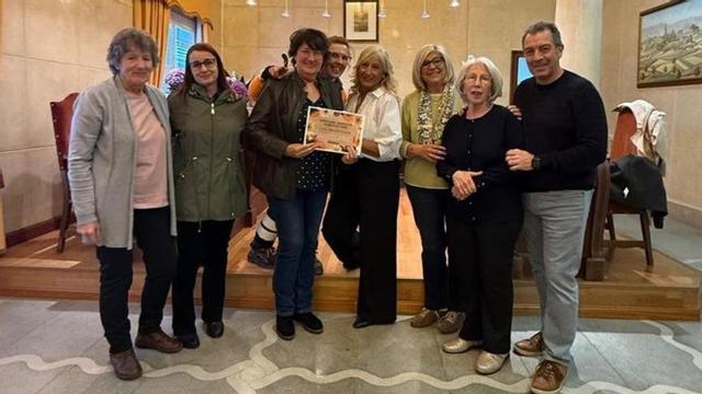 Ganadores del concurso de arreglos florales.