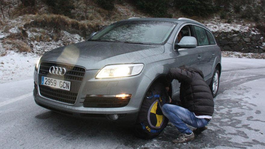 Cómo poner las cadenas de nieve en el coche