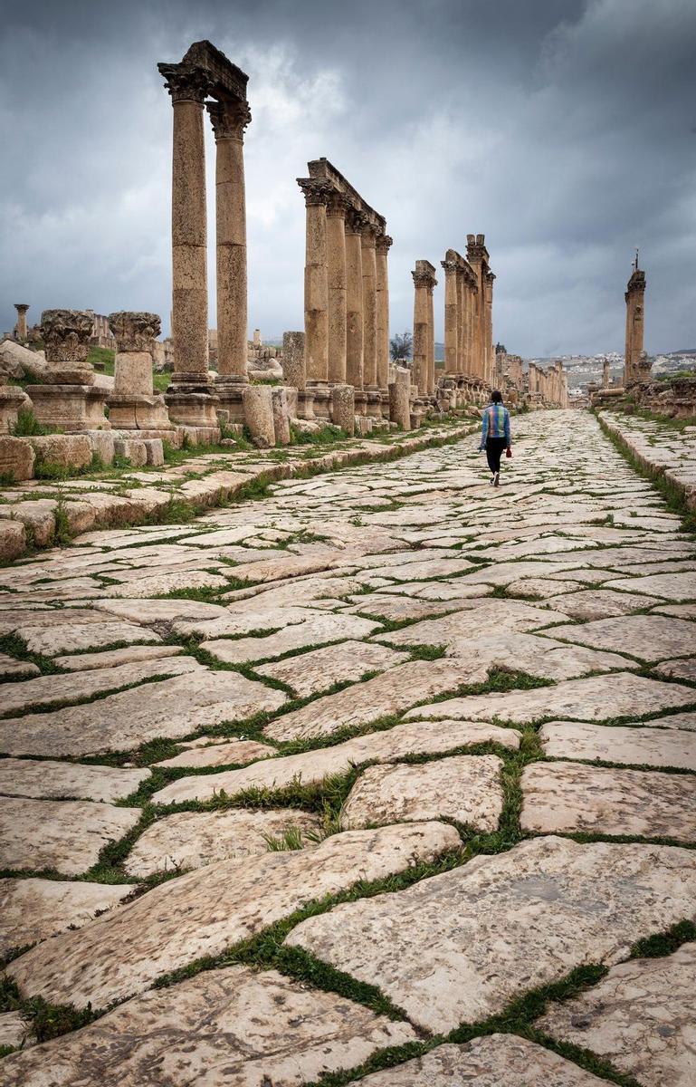 Calzada romana en Jerash