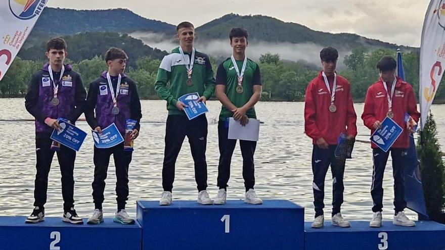 Los riosellanos Pedro García y Lucas Alonso (El Sella), subcampeones en K-2 juniors