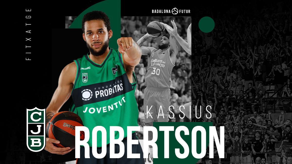 El Joventut se refuerza con el escolta Kassius Robertson