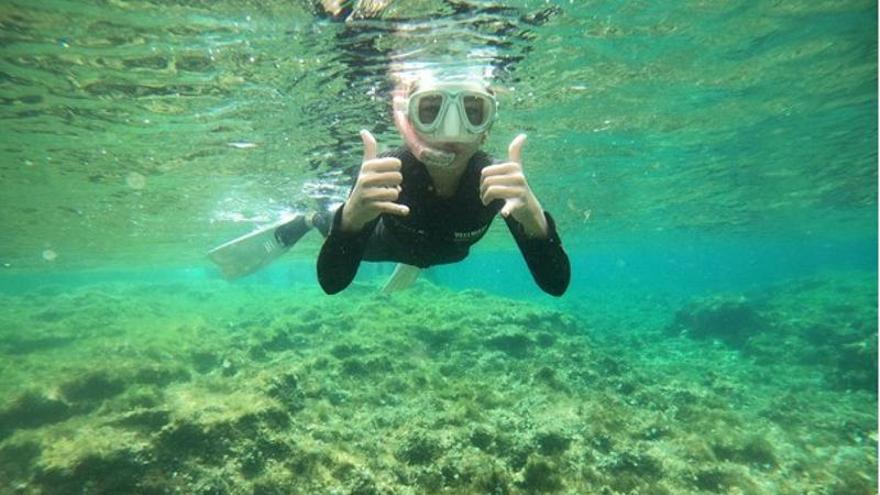Jóvenes de Ibiza aprenden a nadar y bucear en Formentera gracias a un programa de inclusión de Fundación Pacha y Vellmarí