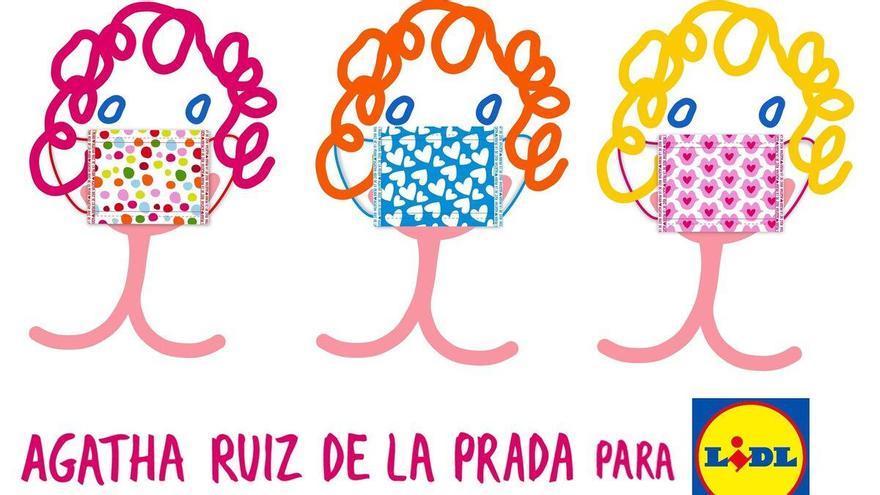 Lidl pone a la venta mascarillas Ágatha Ruiz de la Prada por menos de 4 euros