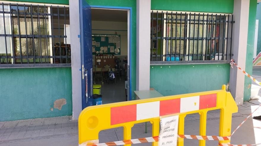 Estado de los colegios de Telde: Mareos, deshidrataciones y muros a punto de caer