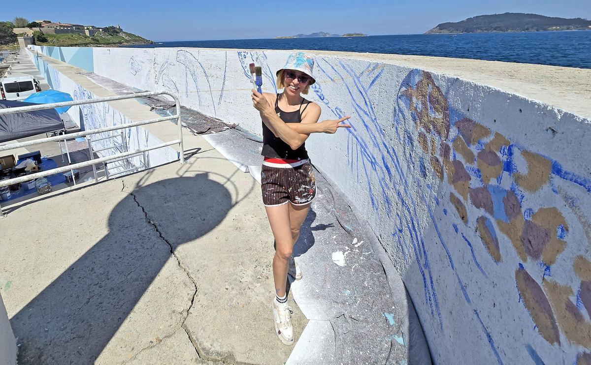 Lula Goce en la Doca de Baiona.