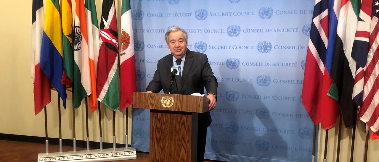 El secretario general de la ONU, António Guterres.