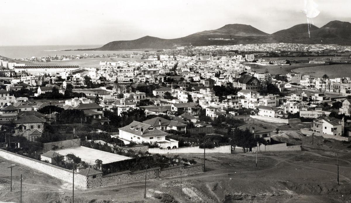 El barrio de Ciudad Jardín en una fotografía de la década de 1950.
