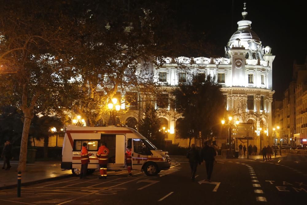 Miles de personas recibieron el año frente al consistorio