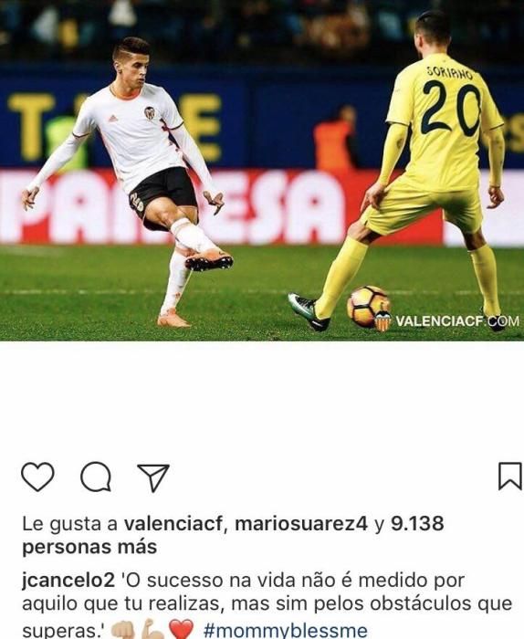 Los mensajes de Cancelo a su madre