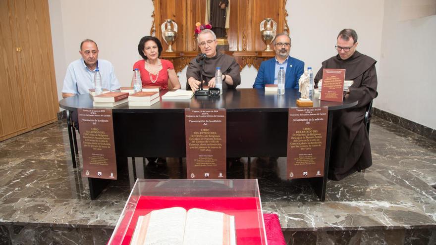 La presentación de la transcripción del ´Libro Becerro´ tuvo lugar en el Convento de los Padres Carmelitas.