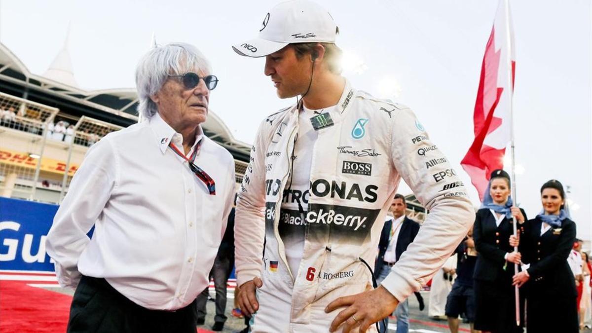 Ecclestone y Nico Rosberg