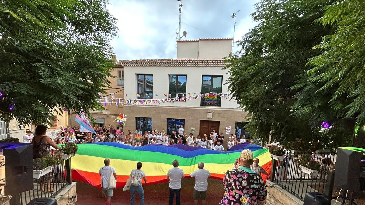 Un acto en apoyo al colectivo LGTBIQ+.