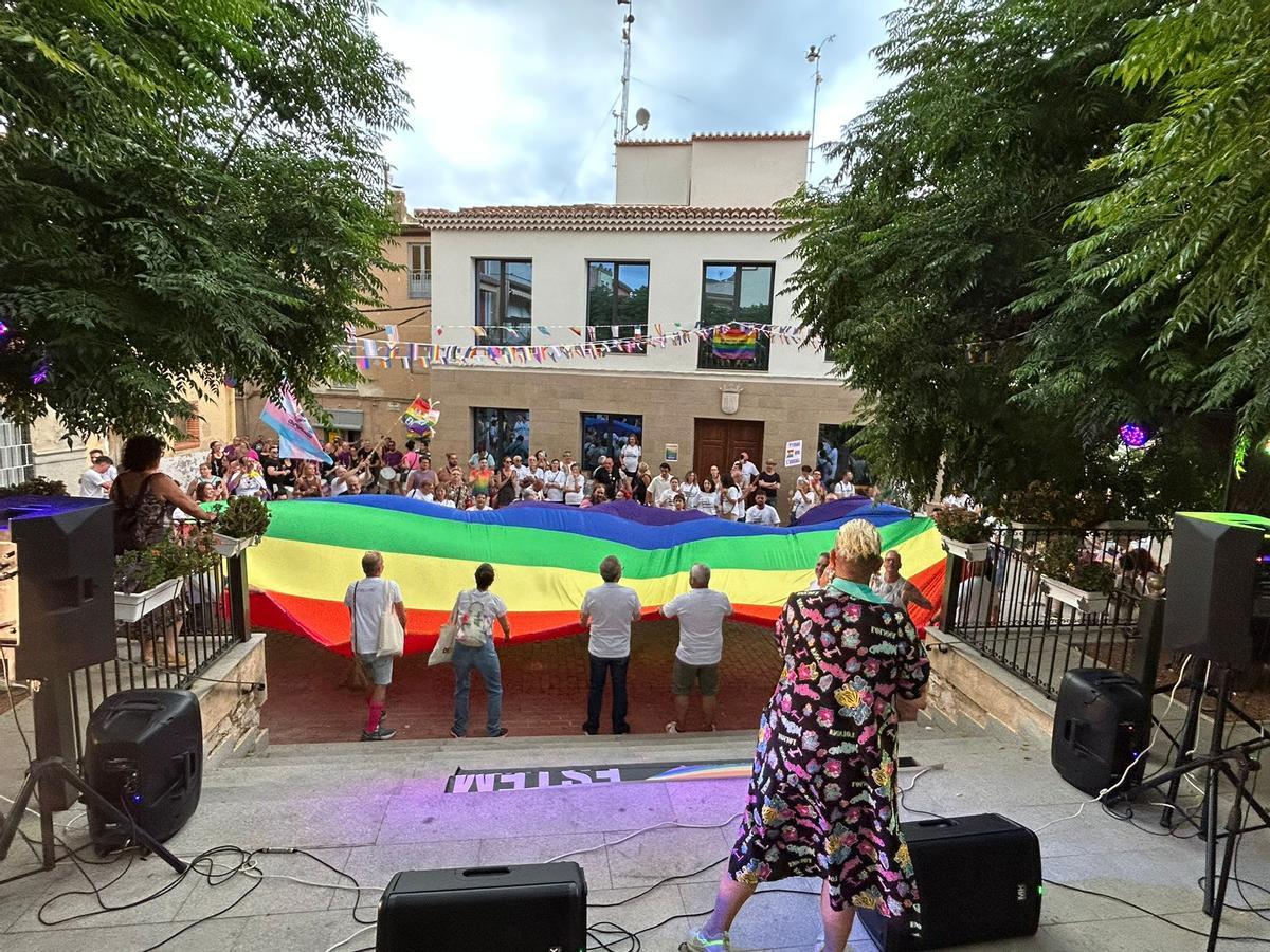Un acto en apoyo al colectivo LGTBIQ+.