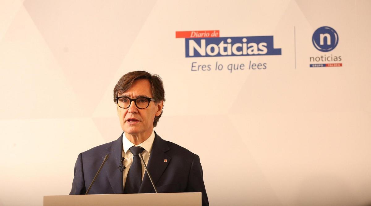 Desayuno informativo con Salvador Illa en Pamplona organizado por Diario de Noticias y EL PERIÓDICO